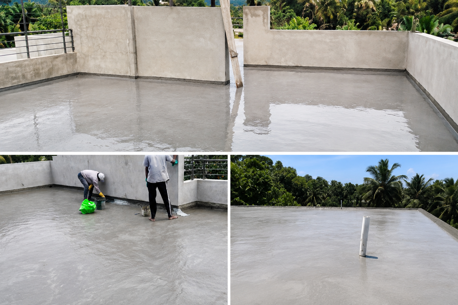Mr. Munzeer — Akurana — Rooftop & Bathroom waterproofing project